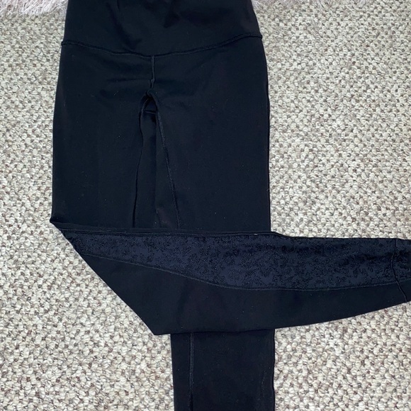 Size 6 floral full length lulu leggings - Picture 1 of 2